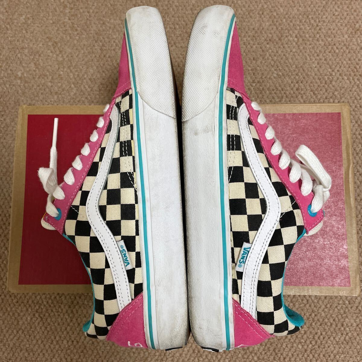 GOLF WANG VANS OLD SKOOL PRO サイズ27.5 US9.5 バンズ チェッカー柄 タイラー・ザ・クリエイター シュプリーム ボックスロゴ ステッカー_画像8