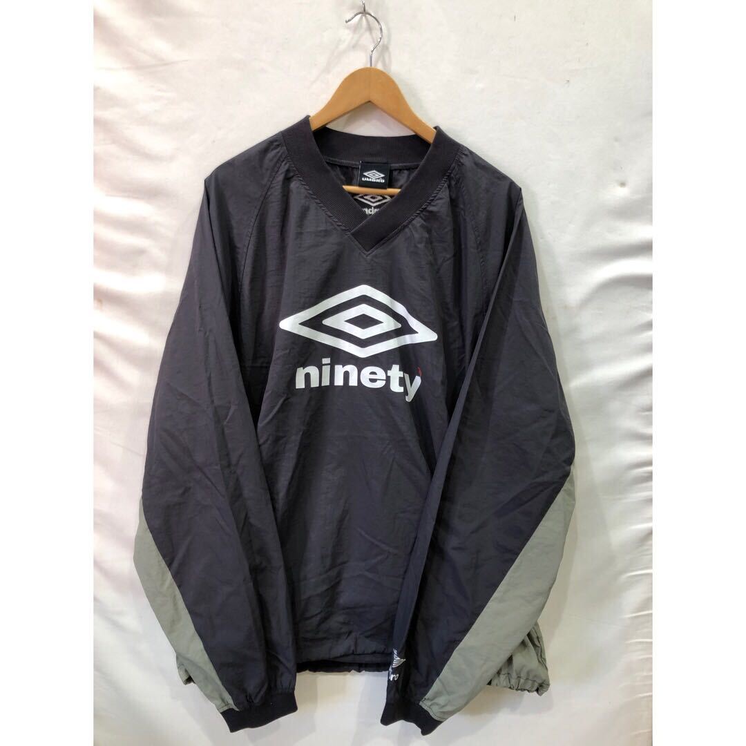 【UMBRO】9090 × umbro Nylon Pullover アンブロ XLサイズ GRY NN1630 9090コラボ ts202405_画像1