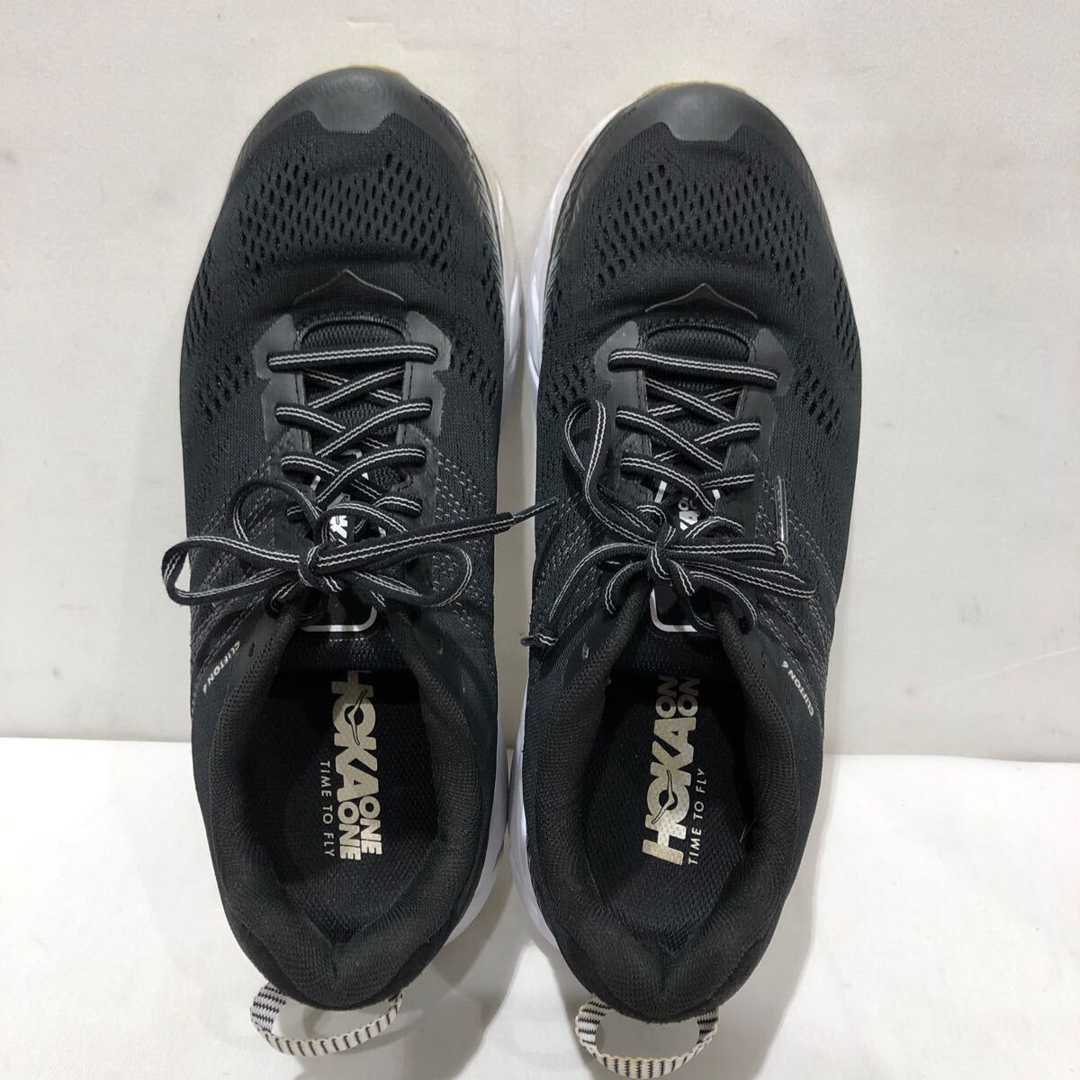 【HOKA ONE ONE】CLIFTON6 ホカオネオネ 27cm BLK f27219e ローカットスニーカー ts202405_画像4