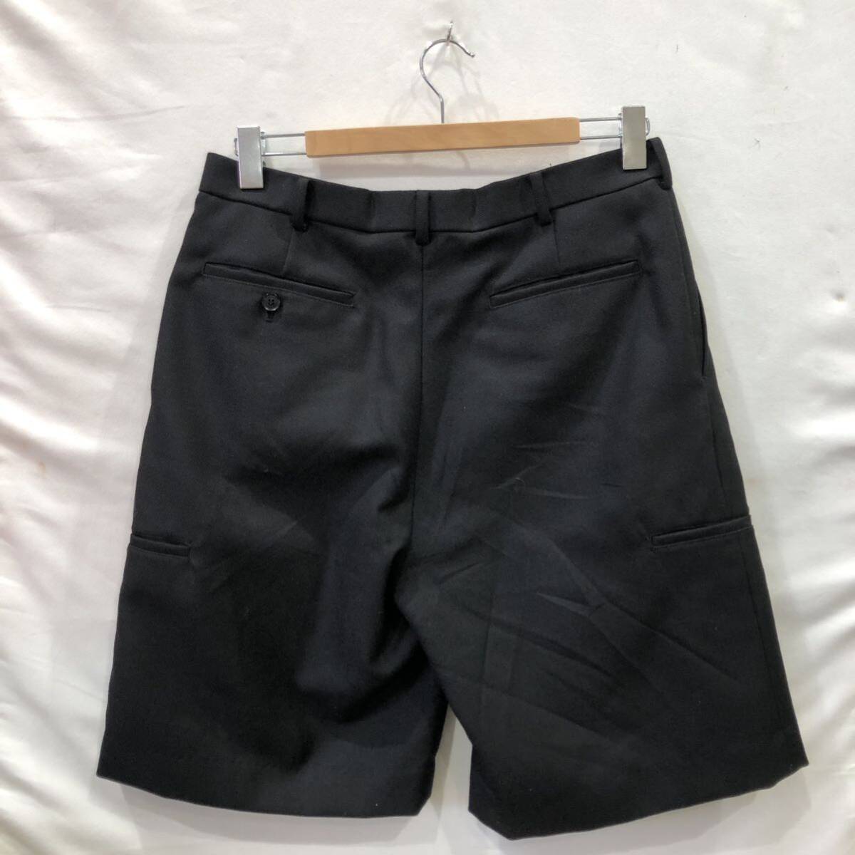 ［JOHN LAWRENCE SULLIVAN］ジョンローレンスサリバン WIDE TUCK SHORTS ショートパンツ サイズ48 ブラック 2a006-0421-01 tsw202405_画像2