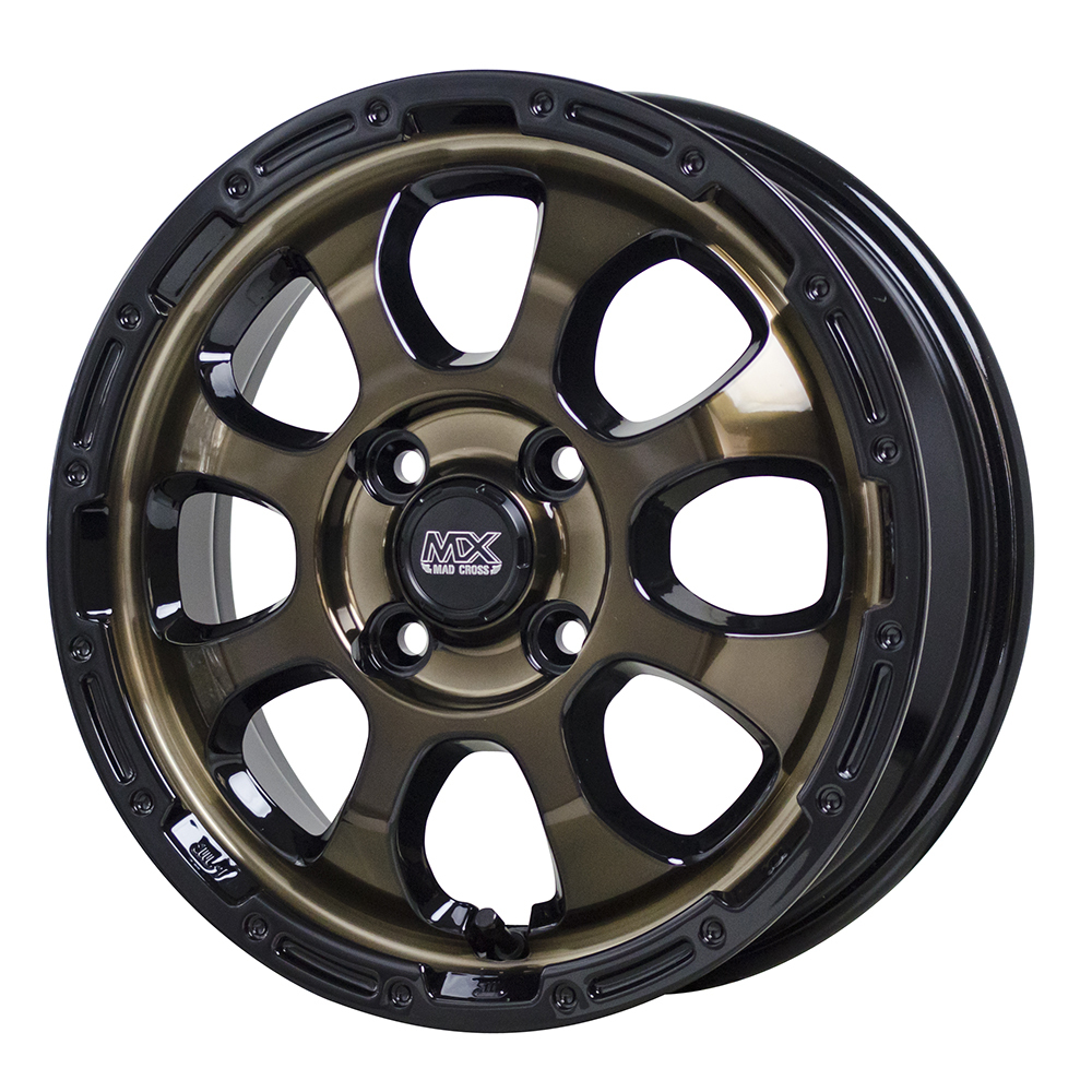 195/55R16 アクア 16インチ ブリヂストン ブリザック VRX2 MADCROSS GRACE スタッドレスタイヤ ホイールセット 4本_画像2