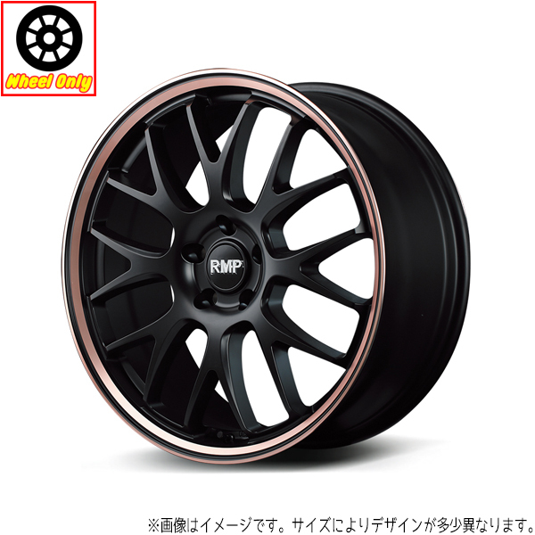 アルミホイール 1本 15インチ 820F セミグロスBK/ピンクGOLDクリア 15×4.5J +45 4H100P スペーシア N BOX_画像1