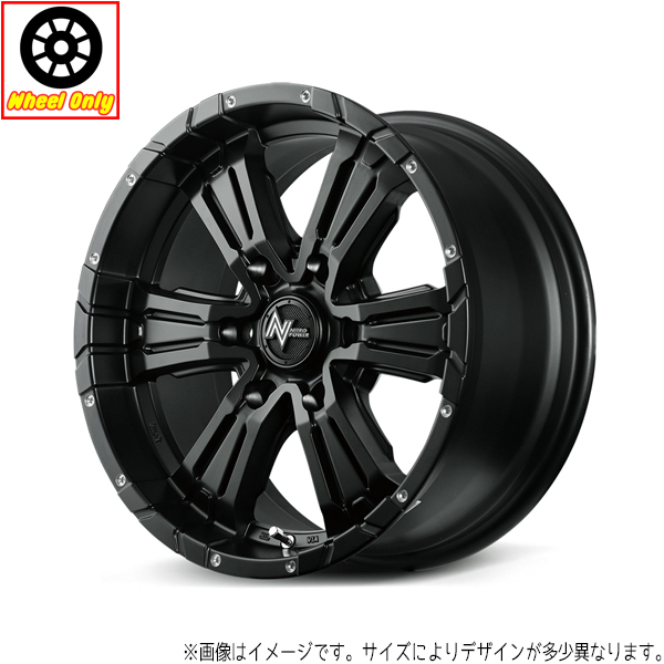 アルミホイール 1本 16インチ CROSS CLAW セミグロスBK＋ピアスドリルド 16x6.5J +38 6H139.7P 200系 ハイエース_画像1