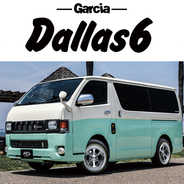 アルミホイール 4本 12インチ GARCIA Dallas6 セミグロスブラック/デュアルポリッシュ 12x4.0 +42 4H100P_画像2