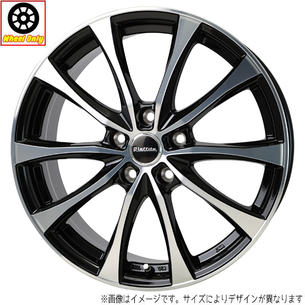 新品 ホイールのみ 4本 15インチ Laffite LE-07 ブラックポリッシュ(BK/P) 15x6.0J +53 5H114.3P_画像1