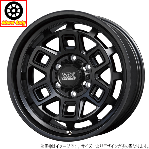 新品 ホイールのみ 1本 16インチ MADCROSS AEVER マットブラック(MTBK) 16x6.0J ±0 5H139.7P_画像1