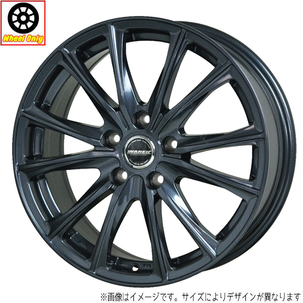 新品 ホイールのみ 4本 16インチ WAREN W05 ガンメタリック(GM) 16x6.5J +38 5H114.3P_画像1