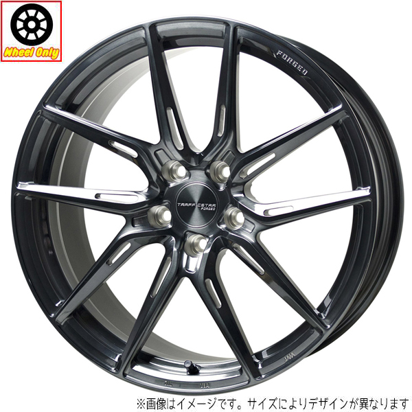 新品 ホイールのみ 1本 20インチ TRAFFICSTAR FORGED TSF-02 ブラッシュド＆ブラッククリア(BRSC) 20x8.5J +38 5H114.3P_画像1