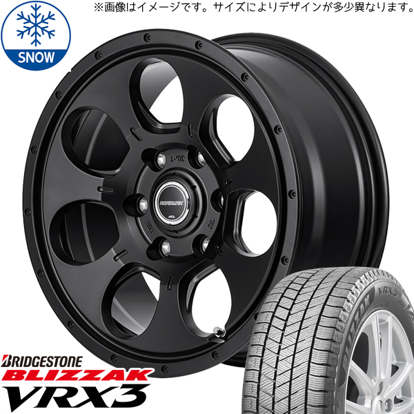 165/55R14 ムーブ ミラ ラパン BS ブリザック VRX3 14インチ 4.5J +45 4H100P スタッドレスタイヤ ホイールセット 4本_画像1