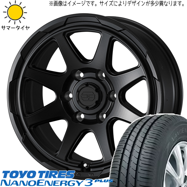 165/55R15 NBOX タント スペーシア TOYO ナノエナジー3 Weds 15インチ 4.5J +45 4H100P サマータイヤ ホイールセット 4本_画像1