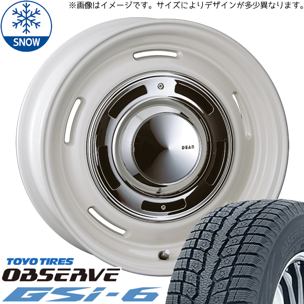 225/70R16 XV フォレスター アウトバック TOYO GSI6 DEAN CC 16インチ 6.5J +48 5H100P スタッドレスタイヤ ホイールセット 4本_画像1