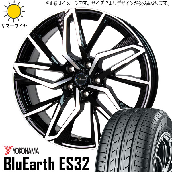 185/60R15 GK シャトル ヨコハマ Es ES32 クロノス CH112 15インチ 5.5J +50 4H100P サマータイヤ ホイールセット 4本_画像1