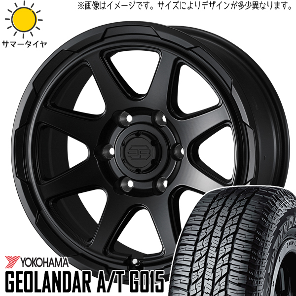 185/85R16 スズキ ジムニー Y/H GEOLANDAR A/T G015 Weds 16インチ 5.5J +22 5H139.7P サマータイヤ ホイールセット 4本_画像1