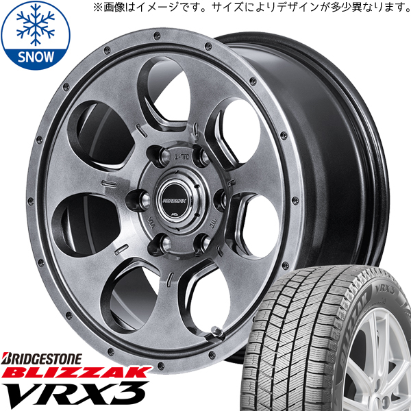 165/65R15 ソリオ デリカD:2 ブリヂストン ブリザック VRX3 15インチ 4.5J +45 4H100P スタッドレスタイヤ ホイールセット 4本_画像1