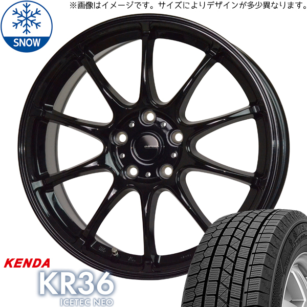 185/55R16 シエンタ ラクティス ケンダ KR36 Gスピード G07 16インチ 6.5J +47 5H100P スタッドレスタイヤ ホイールセット 4本_画像1