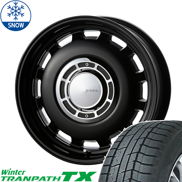 165/55R15 パッソ ブーン 用 15インチ TOYO TX クロスブラッド ディーゼル スタッドレスタイヤ ホイールセット 4本_画像1