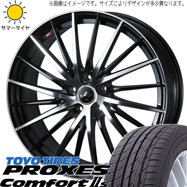 195/65R15 日産 オーラ TOYO プロクセス c2s レオニス FR 15インチ 5.5J +42 4H100P サマータイヤ ホイールセット 4本_画像1