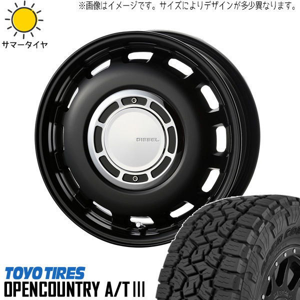 215/70R16 ジムニーシエラ 16インチ TOYO オプカン A/T EX ディーゼル 6.0J -5 5H139.7P サマータイヤ ホイールセット 4本_画像1