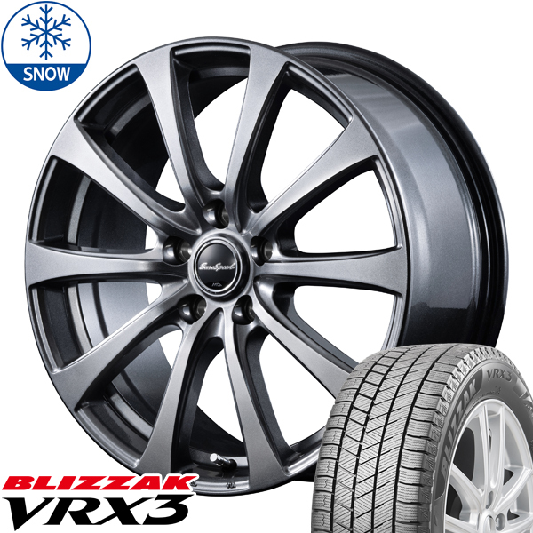 195/65R15 シルビア シビック BLIZZAK VRX3 15インチ G10 6.0J +45 5H114.3P スタッドレスタイヤ ホイールセット 4本_画像1