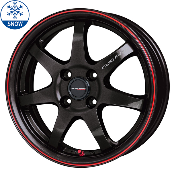 175/60R16 アクアX-URBAN ラクティス 16インチ クロススピード CR7 6.0J +45 4H100P スタッドレスタイヤ ホイールセット 4本_画像1