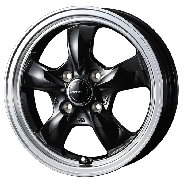 145/80R12 ハイゼットピクシス ダンロップ エナセーブ VAN01 グラフト 5S 12インチ 4.0J +42 4H100P サマータイヤ ホイールセット 4本_画像2