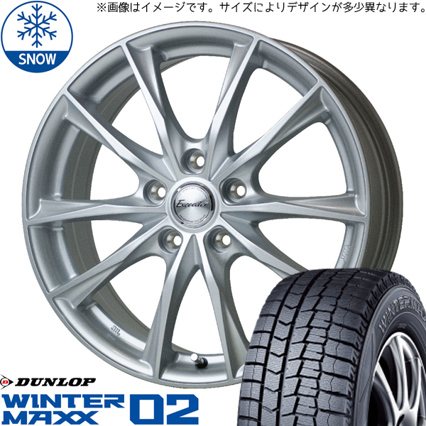 145/80R12 NV100 キャリー ダンロップ WM02 エクシーダー E06 12インチ 3.5J +42 4H100P スタッドレスタイヤ ホイールセット 4本_画像1