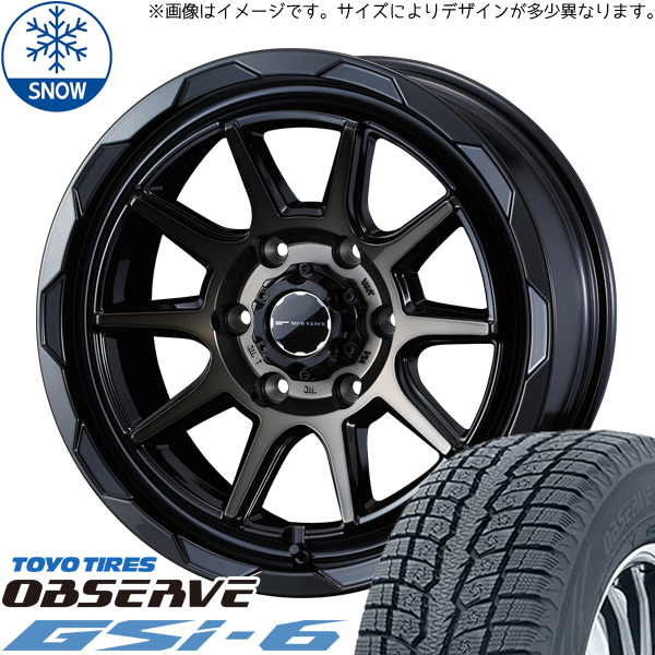 175/80R16 パジェロミニ キックス 16インチ TOYO GSI-6 WEDS MUD VANCE06 スタッドレスタイヤ ホイールセット 4本_画像1