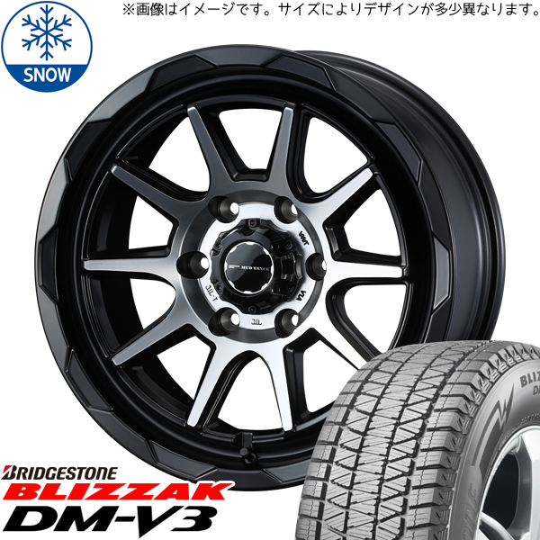 215/70R16 デリカ エクストレイル 16インチ BS BLIZZAK DM-V3 WEDS MUD VANCE06 スタッドレスタイヤ ホイールセット 4本_画像1