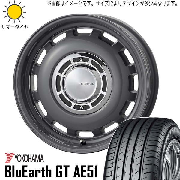 185/60R15 シエンタ 5穴車 15インチ Y/H AE51 クロスブラッド ディーゼル 6.0J +43 5H100P サマータイヤ ホイールセット 4本_画像1