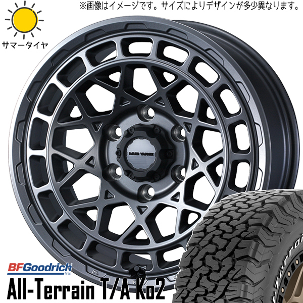 225/70R16 スズキ ジムニーシエラ BFグッドリッチ KO2 MADVANCEX 16インチ 6.0J -5 5H139.7P サマータイヤ ホイールセット 4本_画像1