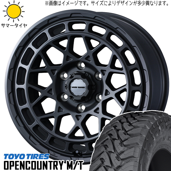 195R16 スズキ ジムニー TOYO オプカン M/T マッドヴァンスX 16インチ 5.5J +22 5H139.7P サマータイヤ ホイールセット 4本_画像1