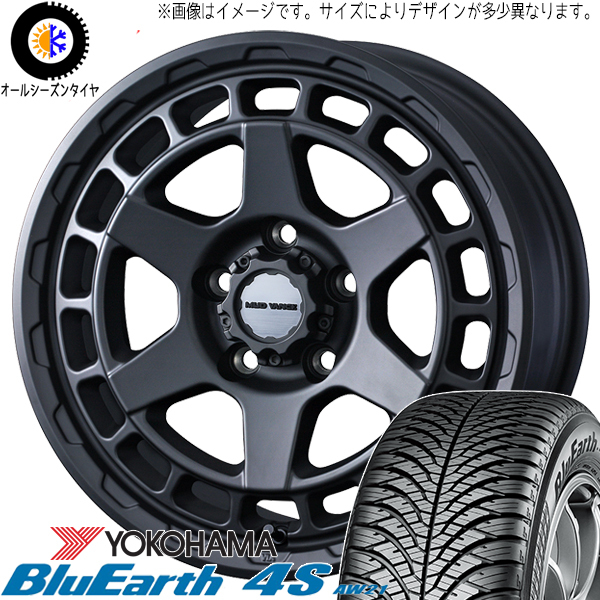 165/65R14 ハスラー フレア Y/H BluEarth 4S AW21 MVX 14インチ 4.5J +45 4H100P オールシーズンタイヤ ホイールセット 4本_画像1