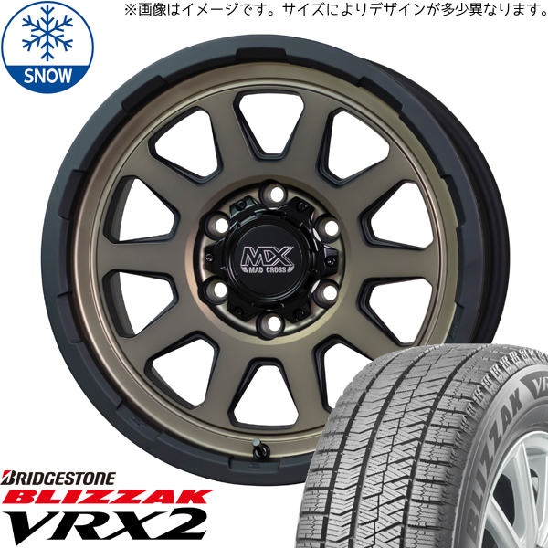 165/65R14 タントファンクロス 14インチ BS BLIZZAK VRX2 MADCROSS RANGER スタッドレスタイヤ ホイールセット 4本_画像1