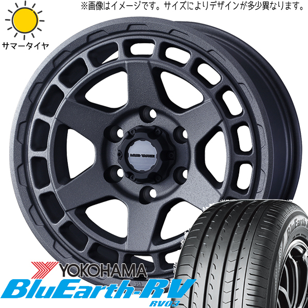 165/60R14 エブリィワゴン NV100リオ Y/H BluEarth RV RV03 MUDVANCEX 14インチ 4.5J +45 4H100P サマータイヤ ホイールセット 4本_画像1