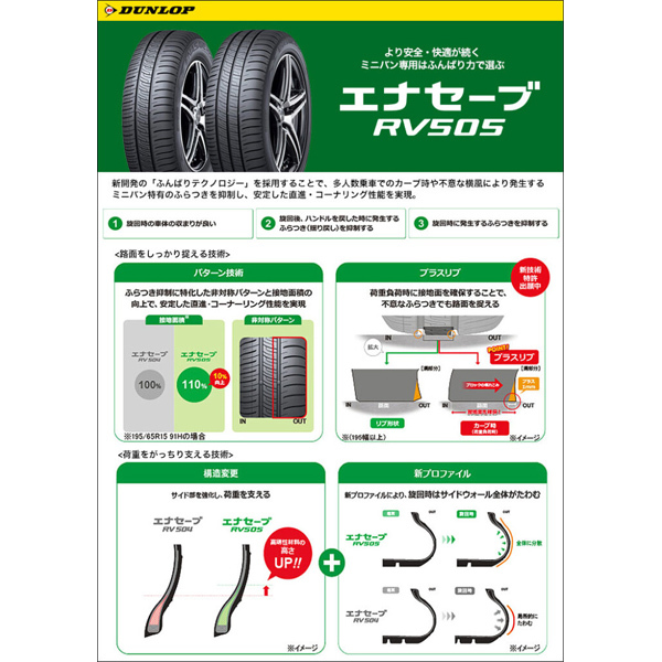 185/65R15 プリウス ダンロップ エナセーブ RV505 スマック グレイヴ 15インチ 6.0J +43 5H100P サマータイヤ ホイールセット 4本_画像4