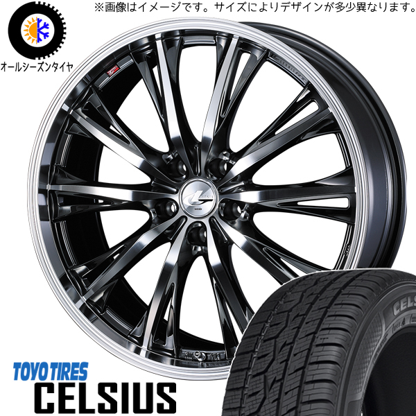 155/65R14 タント NBOX サクラ TOYO セルシアス LEONIS RT 14インチ 4.5J +45 4H100P オールシーズンタイヤ ホイールセット 4本_画像1