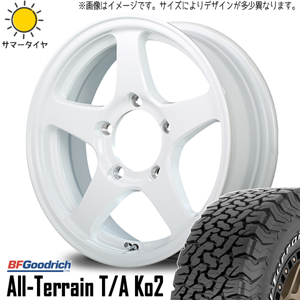 215/70R16 ジムニー BFグッドリッチ Ko2 オフパフォーマー RT-5N 16インチ 5.5J +22 5H139.7P サマータイヤ ホイールセット 4本_画像1