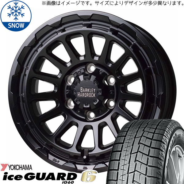 215/60R16 クラウン CX-3 デリカ ヨコハマ IG60 リザード 16インチ 7.0J +38 5H114.3P スタッドレスタイヤ ホイールセット 4本_画像1