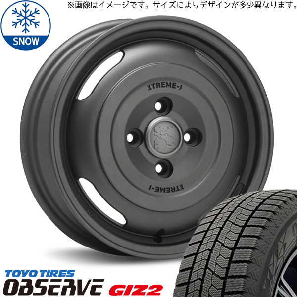 165/65R14 デリカミニ ハスラー 14インチ TOYO GIZ2 XTREME-J JOURNEY スタッドレスタイヤ ホイールセット 4本_画像1