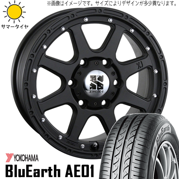 165/55R15 NBOX タント スペーシア 15インチ Y/H AE01 MLJ エクストリームJ 4.5J +45 4H100P サマータイヤ ホイールセット 4本_画像1