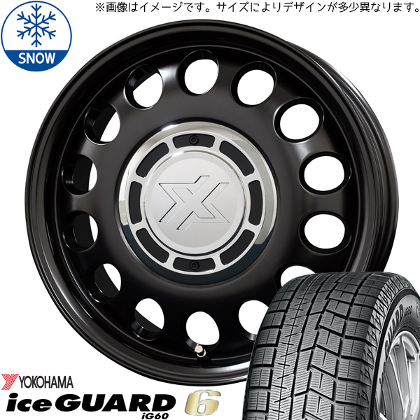 165/70R14 ソリオ デリカD:2 Y/H IG60 スティール 14インチ 4.5J +45 4H100P スタッドレスタイヤ ホイールセット 4本_画像1