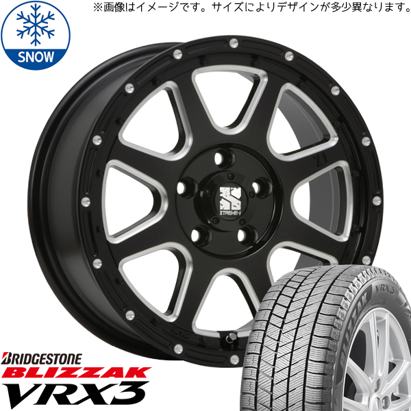 205/60R16 プリウスα 16インチ ブリヂストン ブリザック VRX3 MLJ XTREME-J スタッドレスタイヤ ホイールセット 4本_画像1