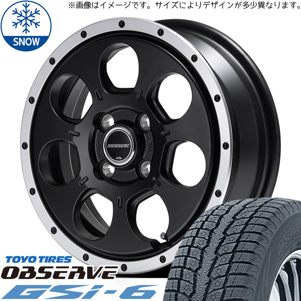 215/70R16 スズキ ジムニー TOYO GSi-6 WO-7 16インチ 5.5J +22 5H139.7P スタッドレスタイヤ ホイールセット 4本_画像1