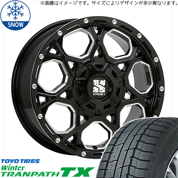 215/65R16 エクストレイル 16インチ TOYO TX MLJ XTREME-J XJ06 スタッドレスタイヤ ホイールセット 4本_画像1