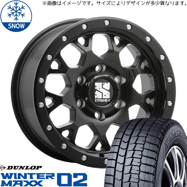 165/60R15 フレアクロスオーバー 15インチ ダンロップ WM02 MLJ XTREME-J XJ04 スタッドレスタイヤ ホイールセット 4本_画像1