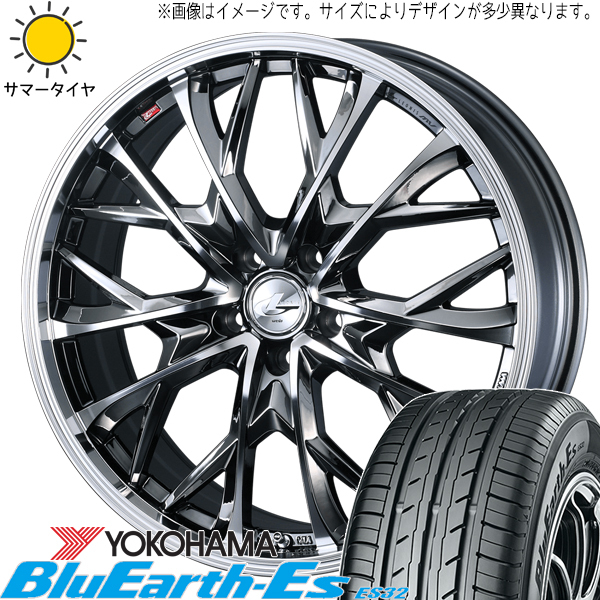 175/60R16 アクアX-URBAN 100系 Y/H BluEarth Es ES32 レオニス MV 16インチ 6.0J +42 4H100P サマータイヤ ホイールセット 4本_画像1