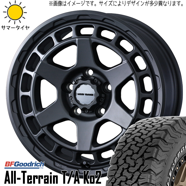 225/70R16 スズキ ジムニー BFグッドリッチ KO2 マッドヴァンスX 16インチ 5.5J +22 5H139.7P サマータイヤ ホイールセット 4本_画像1