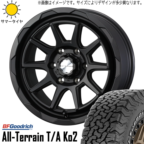 225/75R16 デリカ エクストレイル 16インチ BFグッドリッチ KO2 MV06 7.0J +38 5H114.3P サマータイヤ ホイールセット 4本_画像1