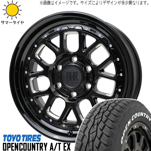 215/70R16 スズキ ジムニーシエラ TOYO A/Tex バークレイ ヒューロン 16インチ 6.0J -5 5H139.7P サマータイヤ ホイールセット 4本_画像1