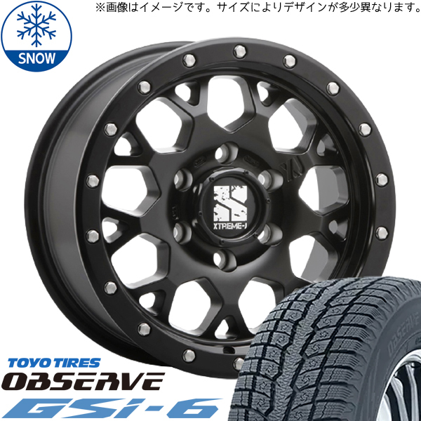 225/70R16 スズキ ジムニーシエラ 16インチ TOYO GSI-6 MLJ XTREME-J XJ04 スタッドレスタイヤ ホイールセット 4本_画像1